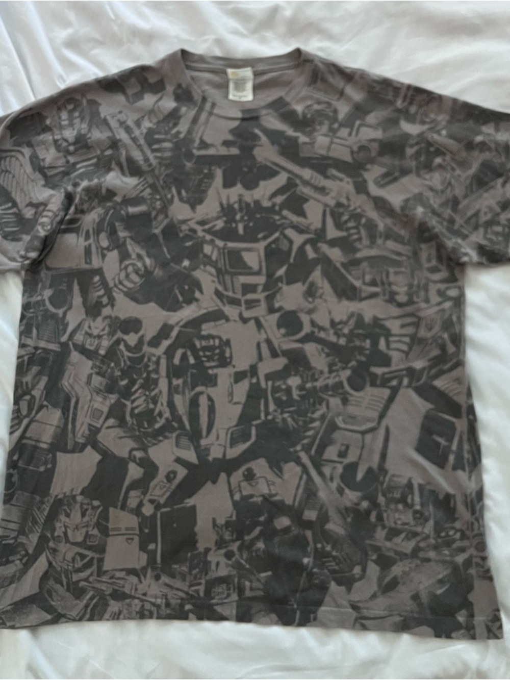 Bay Island Men's Transformers AOP Graphic Tee - Gray